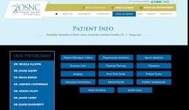 
							         Patient Resources - Ortho North County - Orthopaedic Specialists of ...								  
							    