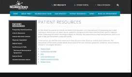 
							         Patient Resources - Palm Beach Neuroscience Institute (PBNI)								  
							    