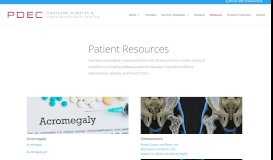 
							         Patient Resources - pdec.org								  
							    