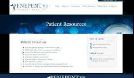 
							         Patient Resources - PenepentMD | Paula Penepent								  
							    