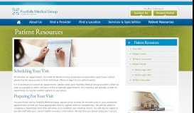 
							         Patient Resources | Physicians, NY, PA | Foothills Medical Group								  
							    