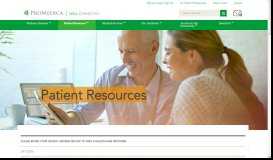
							         Patient Resources | ProMedica								  
							    
