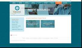 
							         Patient Resources - Secure Patient Portal - Genesis Healthcare Partners								  
							    