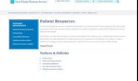 
							         Patient Resources | South Florida | Tenet Florida Physician Services								  
							    