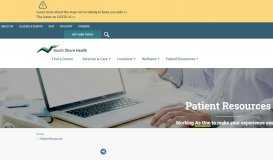
							         Patient Resources | South Shore Health								  
							    