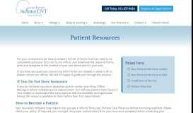 
							         Patient Resources | Southern Indiana ENT								  
							    