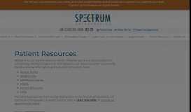 
							         Patient Resources | Spectrum Orthopaedics | North Canton, OH								  
							    