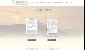 
							         Patient Resources - State of Franklin OB/GYN Specialists								  
							    