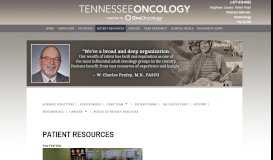 
							         Patient Resources - Tennessee Oncology Tennessee Oncology								  
							    