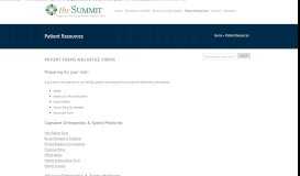 
							         Patient Resources | The Summit								  
							    