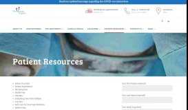 
							         Patient Resources | The Vascular Experts								  
							    