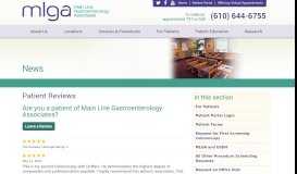 
							         Patient Reviews - Main Line Gastroenterology Associates								  
							    