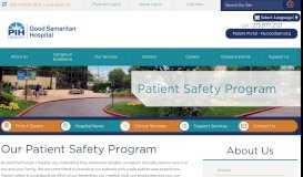 
							         Patient Safety Program | Good Samaritan Hospital								  
							    