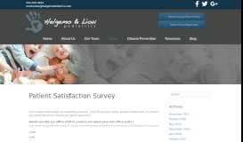 
							         Patient Satisfaction Survey – Helgemo & Liou								  
							    