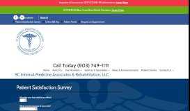 
							         Patient Satisfaction Survey | SC Internal Medicine Associates ...								  
							    