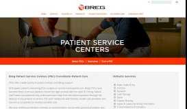 
							         Patient Service Centers – Breg, Inc.								  
							    