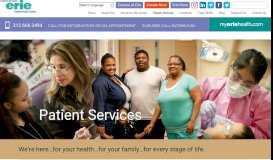 
							         Patient Services • Erie Family Health Centers								  
							    