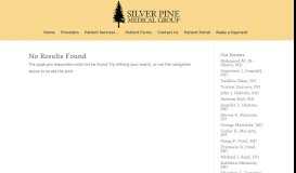 
							         Patient Services - Silver Pine Medical Group								  
							    