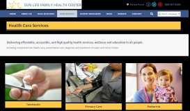 
							         Patient Services - Sunlife Family Health Center								  
							    