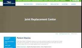 
							         Patient Stories | Joint Replacement Center | Cape Fear Valley Health ...								  
							    