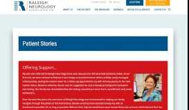 
							         Patient Stories – Raleigh Neurology Associates								  
							    