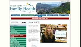 
							         Patient Support: Coös County Family Health Services								  
							    