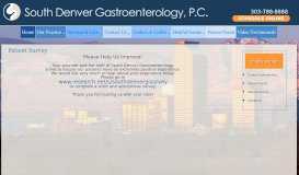 
							         Patient Survey | Denver, CO | South Denver GI								  
							    