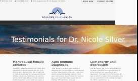 
							         Patient Testimonials - Boulder Peak Health								  
							    