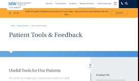 
							         Patient Tools & Feedback - MelroseWakefield Healthcare								  
							    