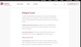 
							         Patient Tools - Medical Associates of Northwest Arkansas								  
							    