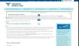 
							         Patient Travel Services | Fresenius Kidney Care								  
							    