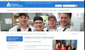 
							         Patient & Visitor Information - Berkshire Health Systems								  
							    