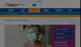 
							         Patient & Visitor Information for National Jewish Health								  
							    