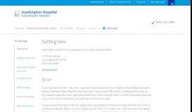 
							         Patient & visitor information - Huntington Hospital | Northwell Health								  
							    