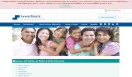 
							         Patient & Visitor Information: Norwood Hospital | A Steward Family ...								  
							    