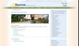 
							         Patient & Visitor Information | Onslow Memorial Hospital								  
							    
