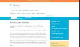 
							         Patient & Visitor Information - Scripps Health - San Diego								  
							    