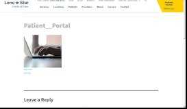 
							         Patient__Portal - Lone Star Circle of Care								  
							    