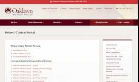 
							         Patient/Clinical Portal | Oaklawn								  
							    
