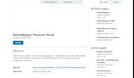 
							         PatientKeeper Physician Portal | LinkedIn								  
							    