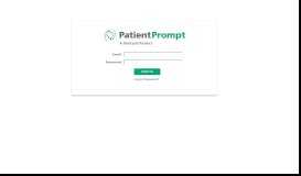 
							         Patientprompt.com: Sign In								  
							    