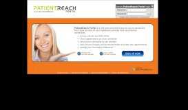 
							         PatientReach Portal - Login								  
							    