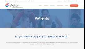 
							         Patients - Acton Corporation								  
							    