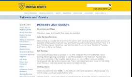 
							         Patients and Guests - UTMC - The University of Toledo								  
							    