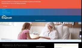 
							         Patients and Visitors - Bayhealth								  
							    