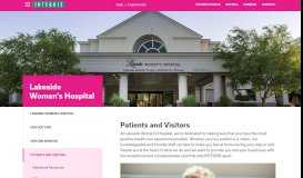
							         Patients and Visitors | INTEGRIS - Lakeside Women's Hospital								  
							    