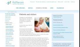 
							         Patients and visitors | McPherson Hospital								  
							    
