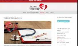 
							         Patients - Atlanta Cardiology Associates								  
							    
