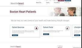 
							         Patients – Boston Heart								  
							    