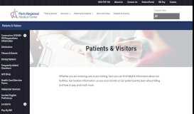 
							         Patients & Guests | Paris Regional Medical Center								  
							    